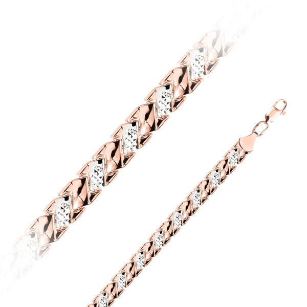 Браслет из комбинированного золота